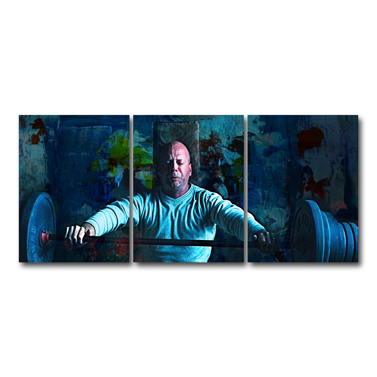 AUTO-MOCKUP WHITE | Unbreakable Bench Press | 3 Piece | Gallery Wrap Canvas | group=18x24