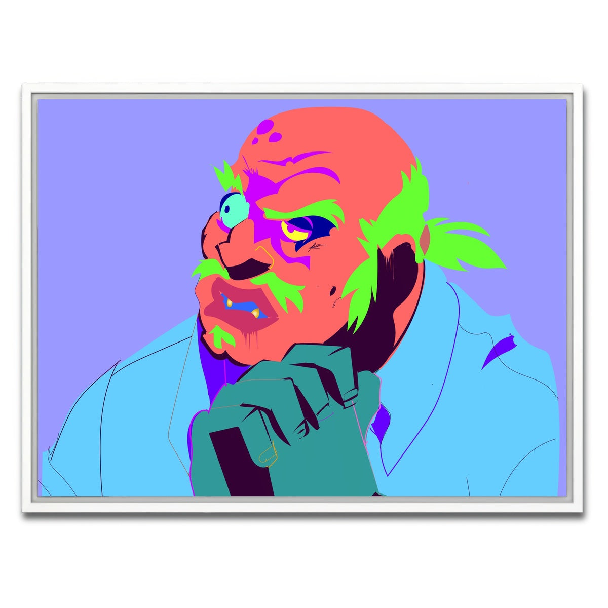 AUTO-MOCKUP WHITE | Uncle Ruckus | 1 Piece | White Framed Canvas | group=4x3