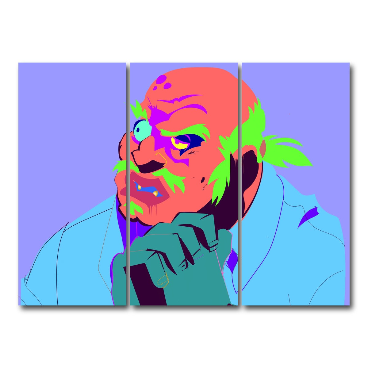 AUTO-MOCKUP WHITE | Uncle Ruckus | 3 Piece | Gallery Wrap Canvas | group=8x18