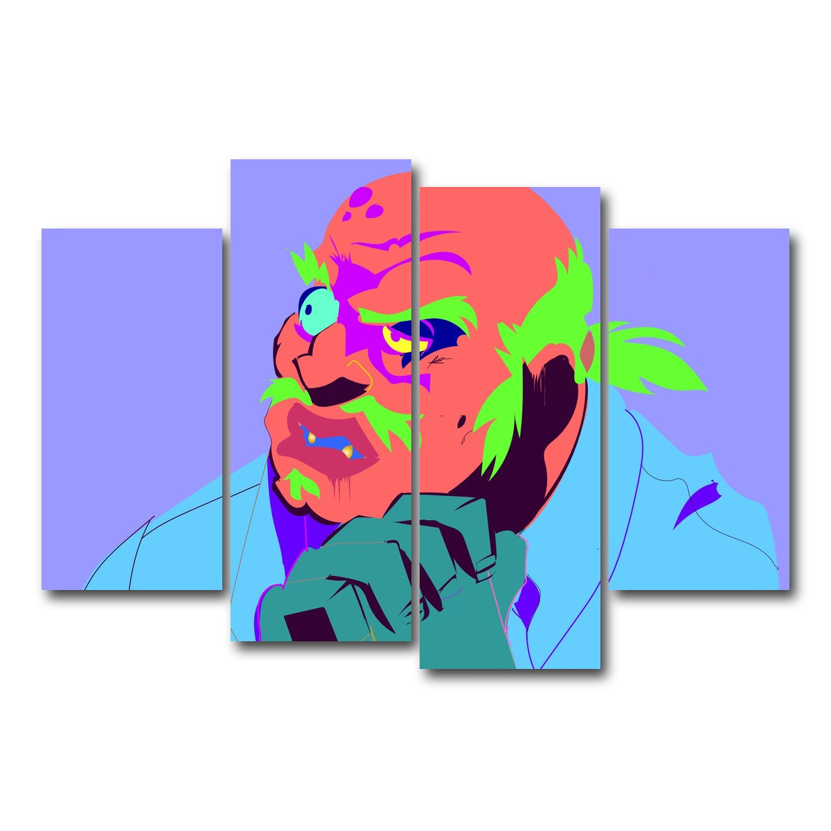 AUTO-MOCKUP WHITE | Uncle Ruckus | 4 Piece | Gallery Wrap Canvas | group=4_short