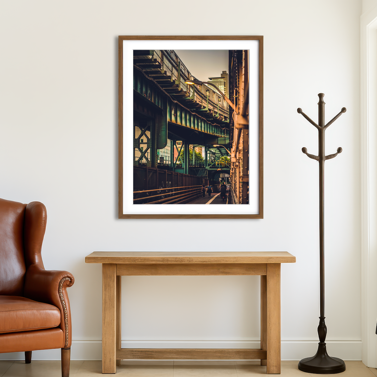 AUTO-MOCKUP ROOM | Under the Bridge Views Wall Art