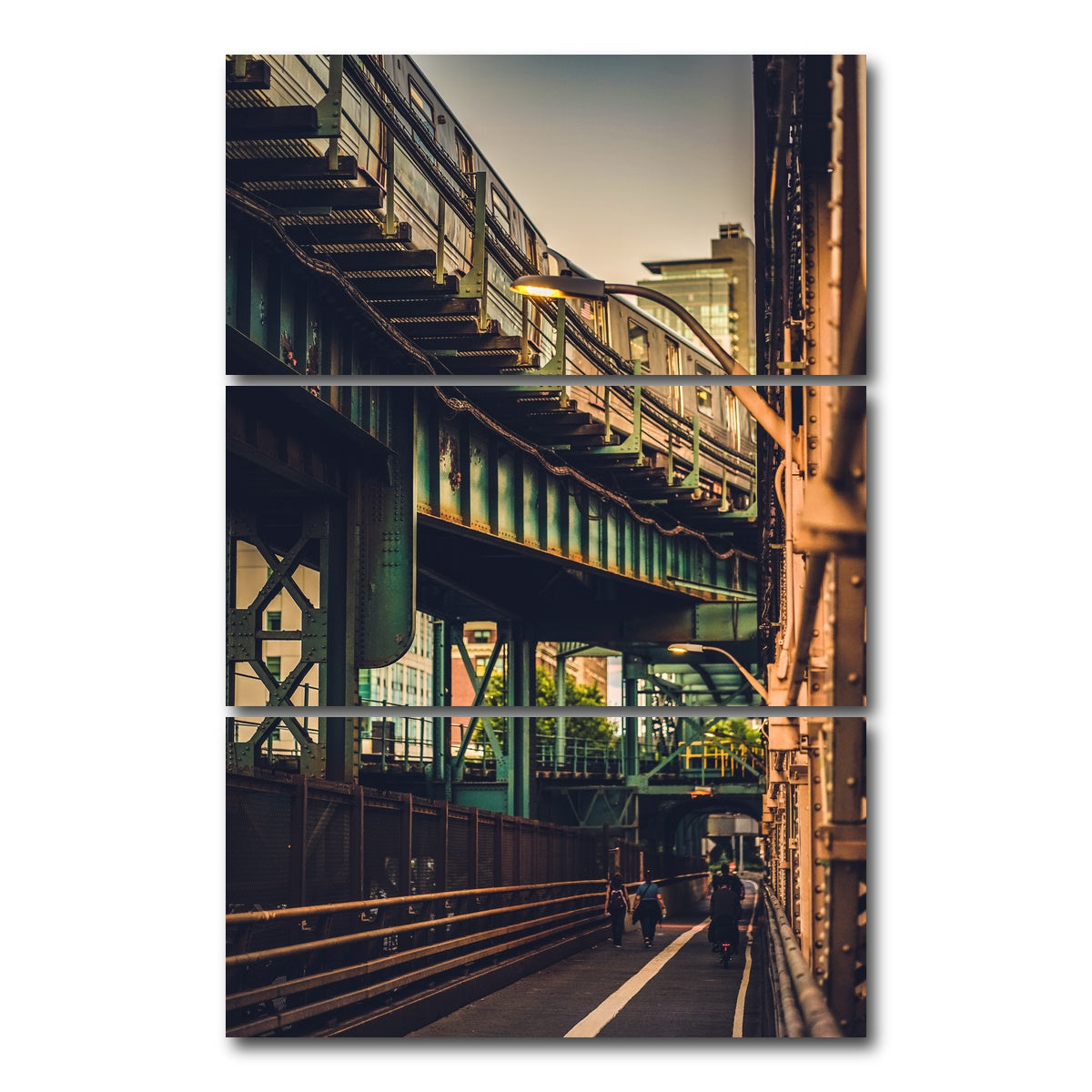 AUTO-MOCKUP WHITE | Under the Bridge Views | 3 Piece | Gallery Wrap Canvas | group=12x24_stacked