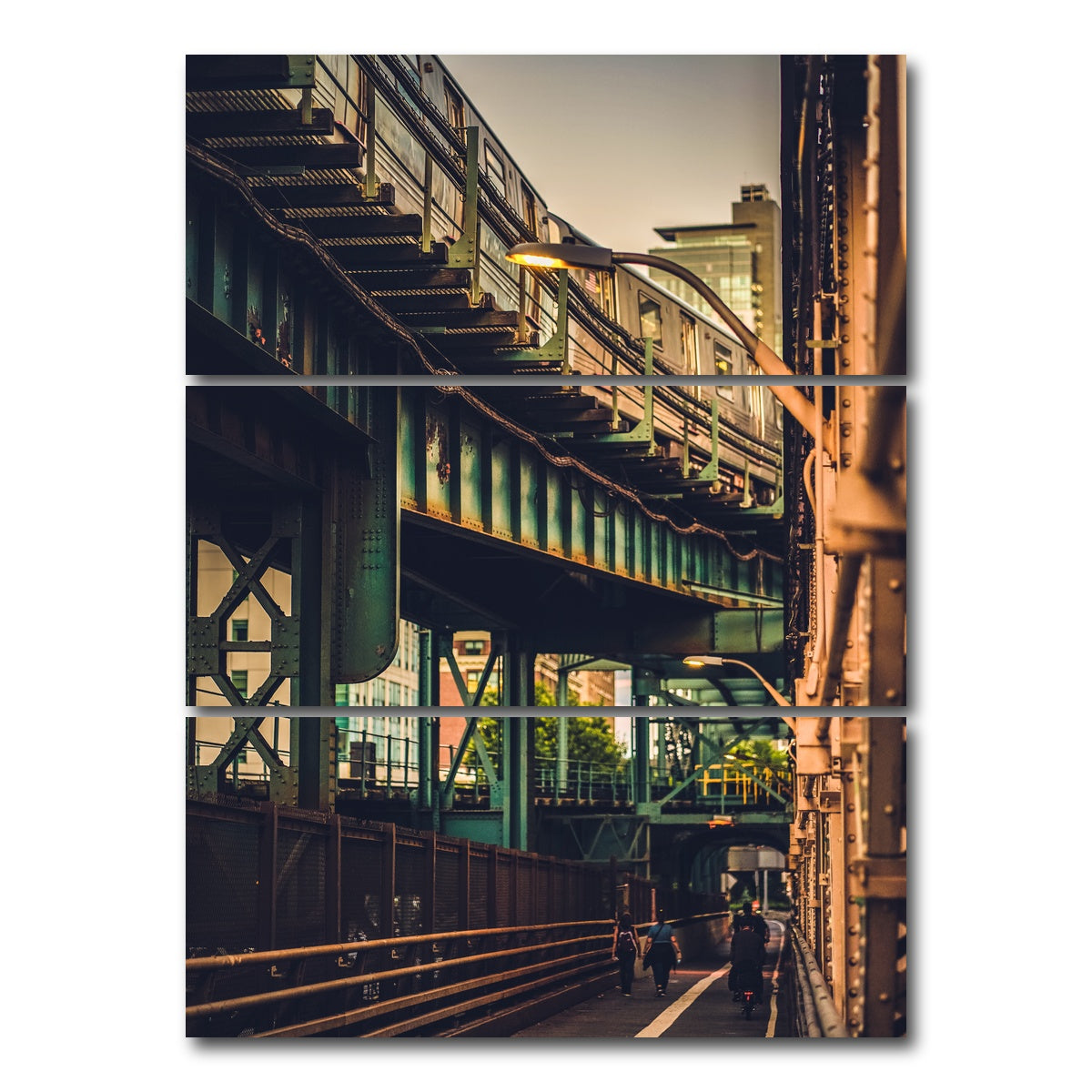 AUTO-MOCKUP WHITE | Under the Bridge Views | 3 Piece | Gallery Wrap Canvas | group=8x18_stacked