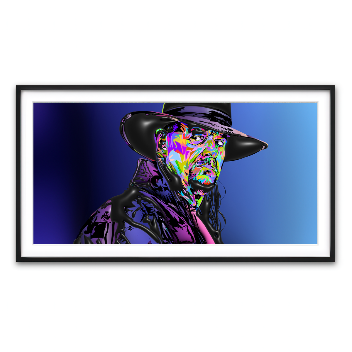 Framed Print 2x1 Black