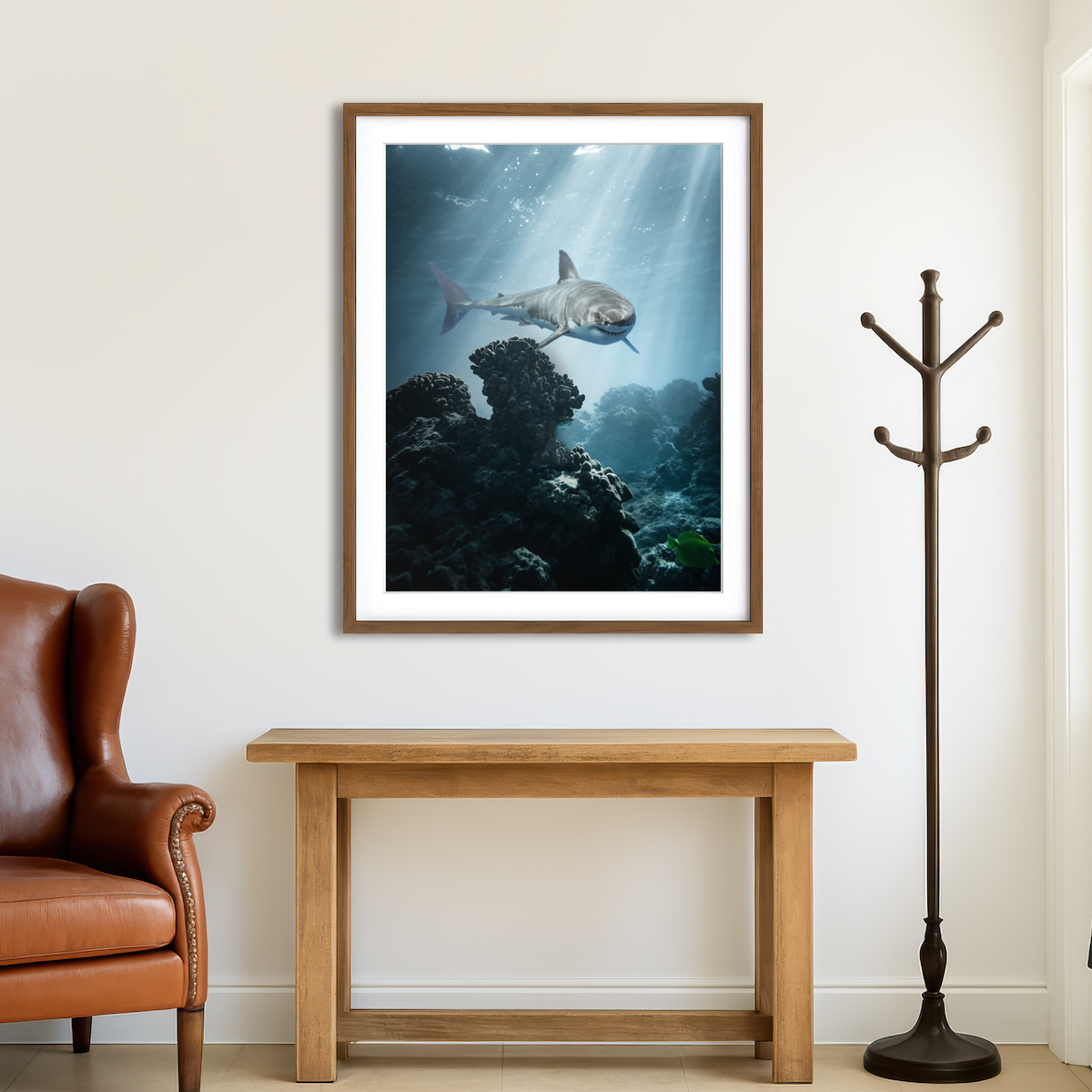 AUTO-MOCKUP ROOM | Underwater Terror Wall Art