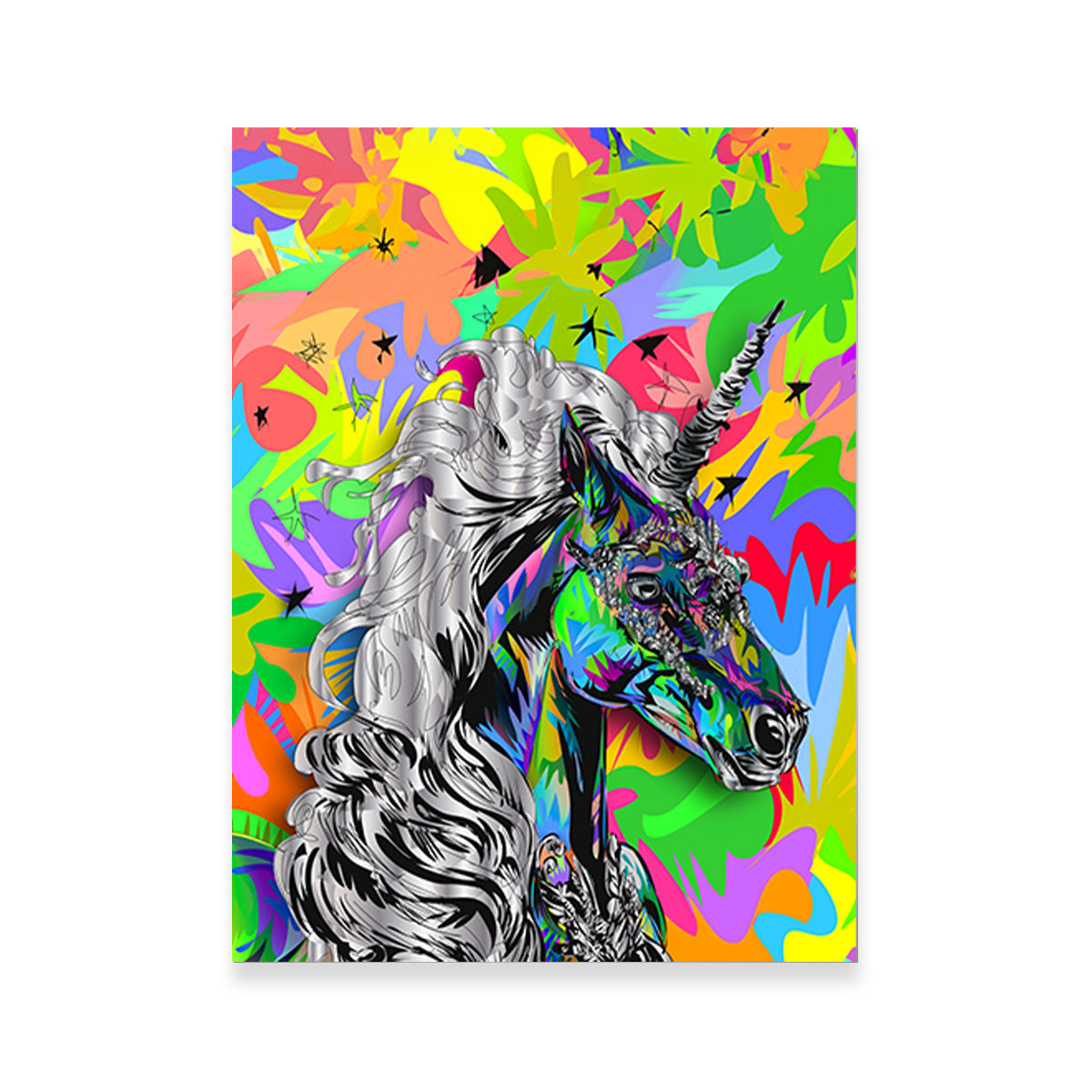 Unicorn Colors Wall Art