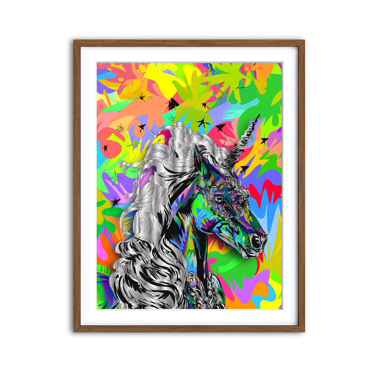 Framed Print 3x4 Walnut