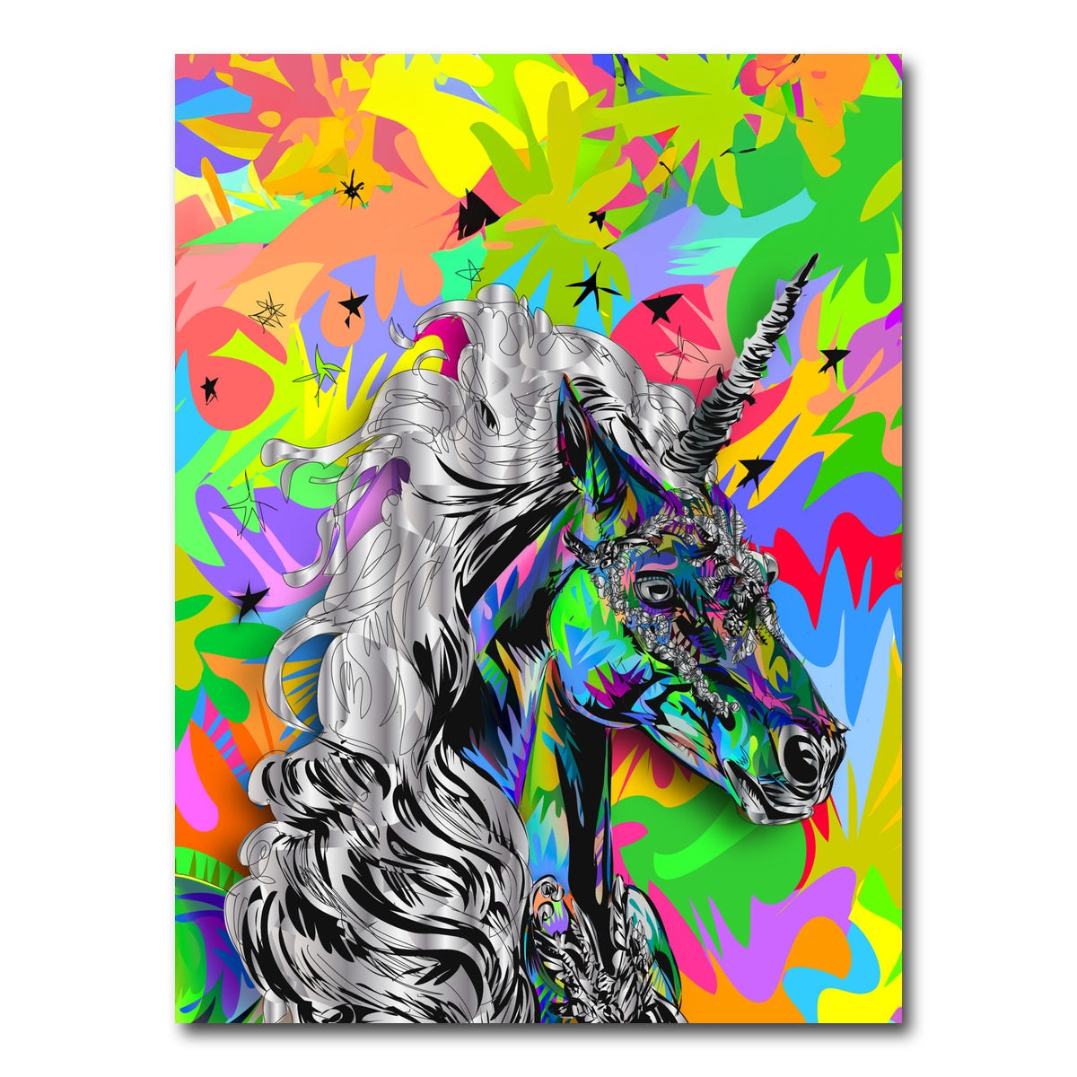 AUTO-MOCKUP WHITE | Unicorn Colors | 1 Piece | Gallery Wrap Canvas | group=3x4