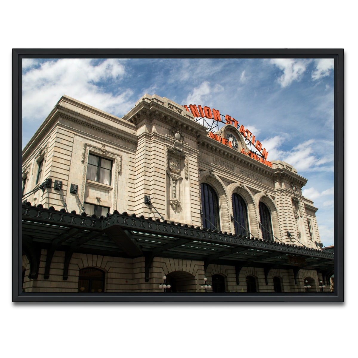 AUTO-MOCKUP WHITE | Union Station Denver | 1 Piece | Black Framed Canvas | group=4x3