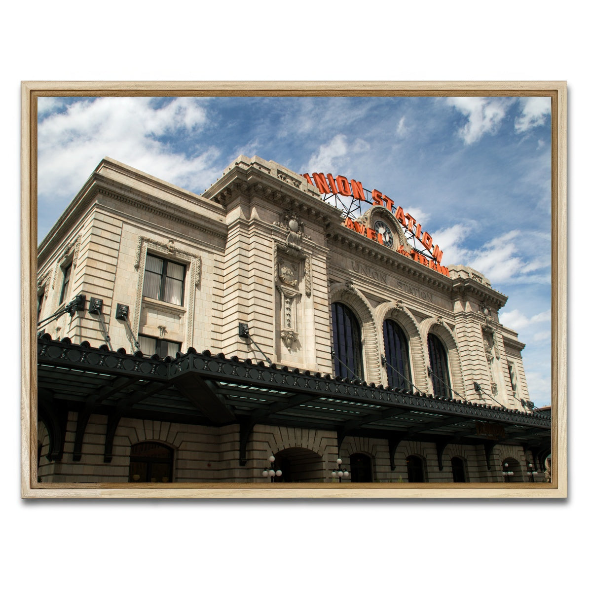 AUTO-MOCKUP WHITE | Union Station Denver | 1 Piece | Natural Framed Canvas | group=4x3