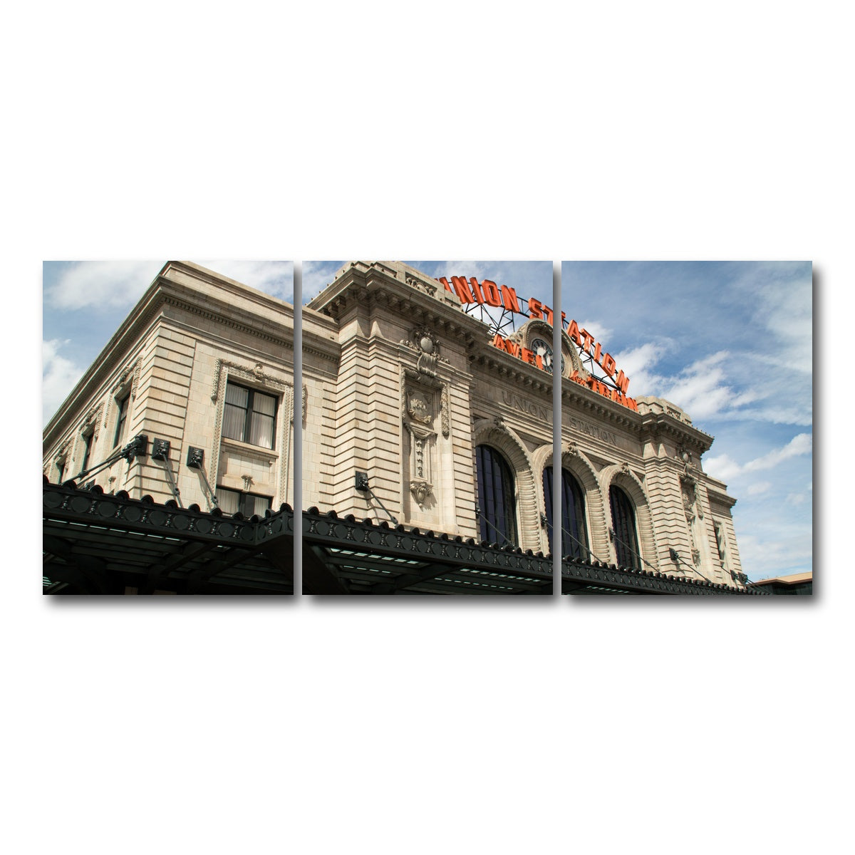 AUTO-MOCKUP WHITE | Union Station Denver | 3 Piece | Gallery Wrap Canvas | group=18x24