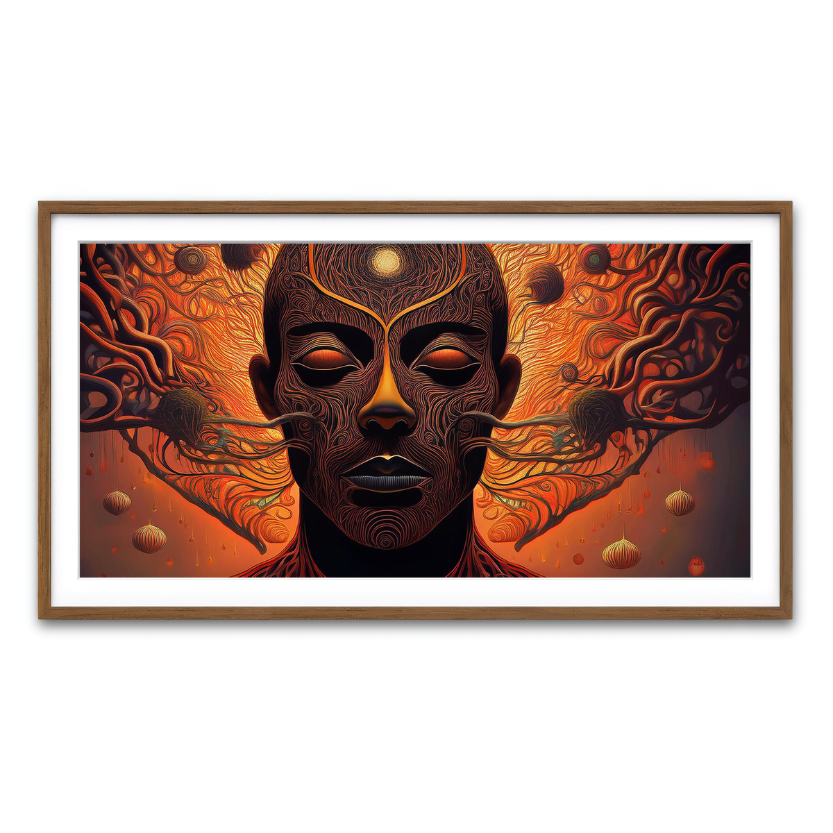 Framed Print 2x1 Walnut