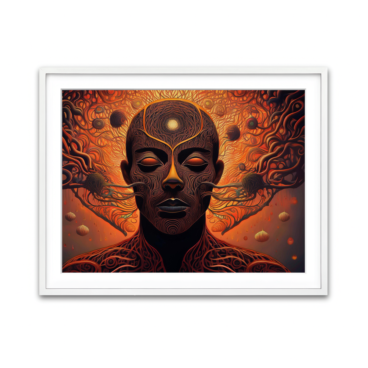 Framed Print 4x3 White