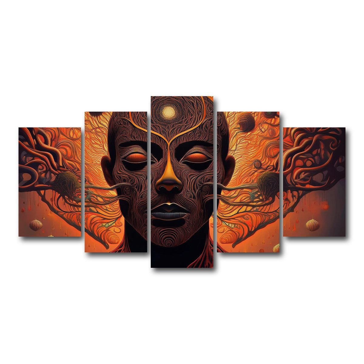 AUTO-MOCKUP WHITE | Unwinding | 5 Piece | Gallery Wrap Canvas | group=5_normal