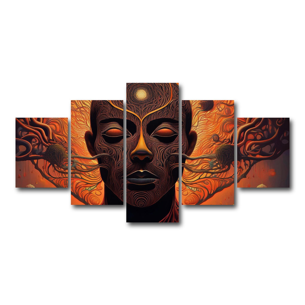 AUTO-MOCKUP WHITE | Unwinding | 5 Piece | Gallery Wrap Canvas | group=5_short