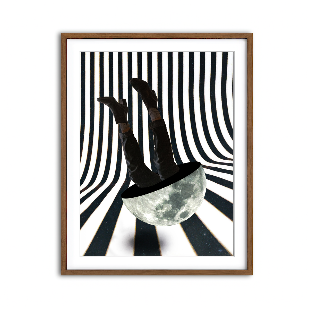 Framed Print 3x4 Walnut