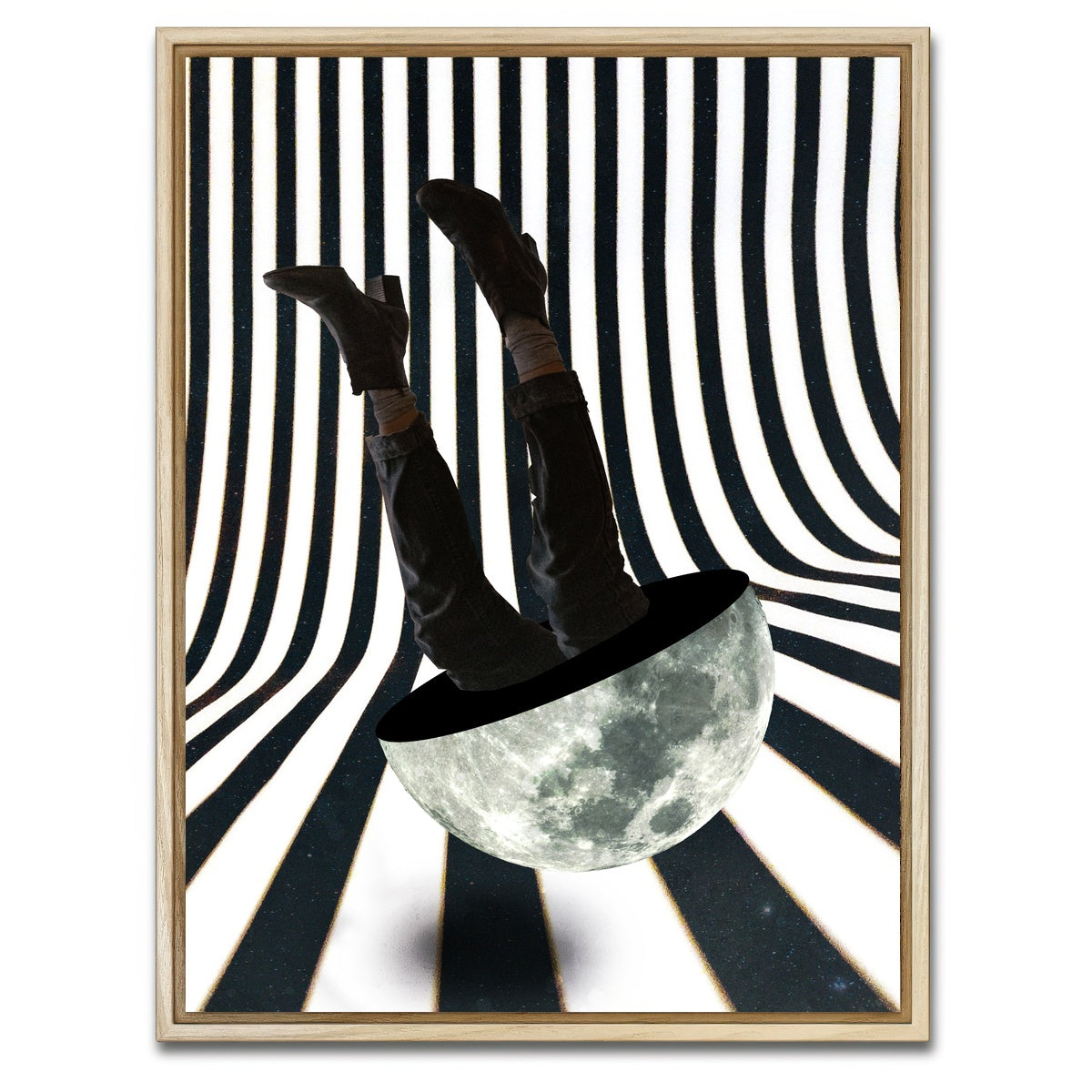 AUTO-MOCKUP WHITE | Upside Down Moon | 1 Piece | Natural Framed Canvas | group=3x4