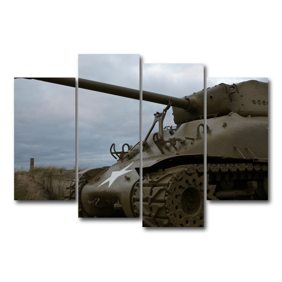 AUTO-MOCKUP WHITE | Utah Beach | 4 Piece | Gallery Wrap Canvas | group=4_short