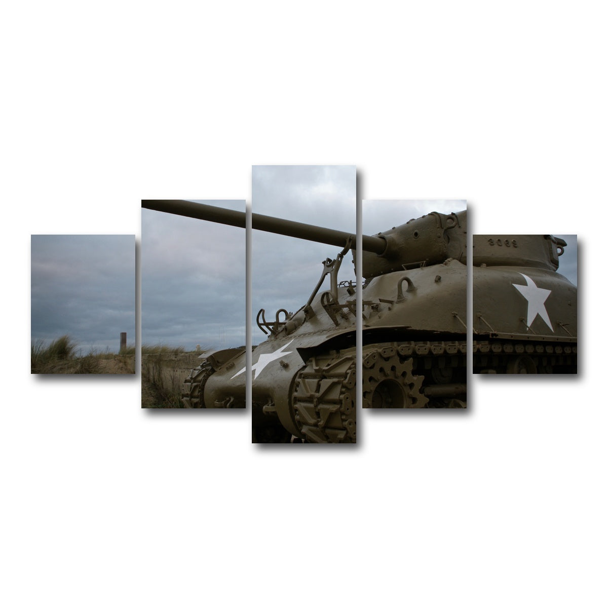 AUTO-MOCKUP WHITE | Utah Beach | 5 Piece | Gallery Wrap Canvas | group=5_short