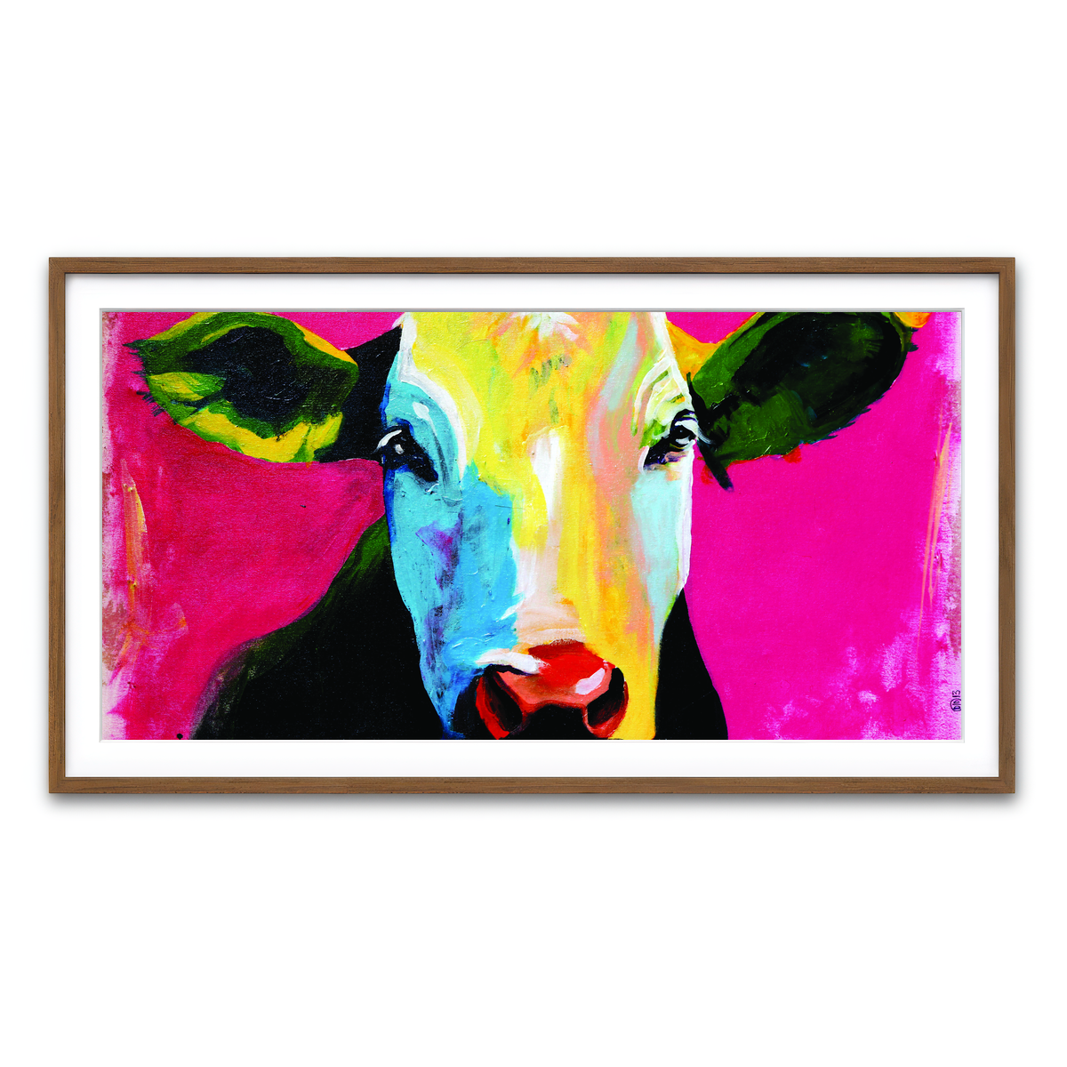 Framed Print 2x1 Walnut