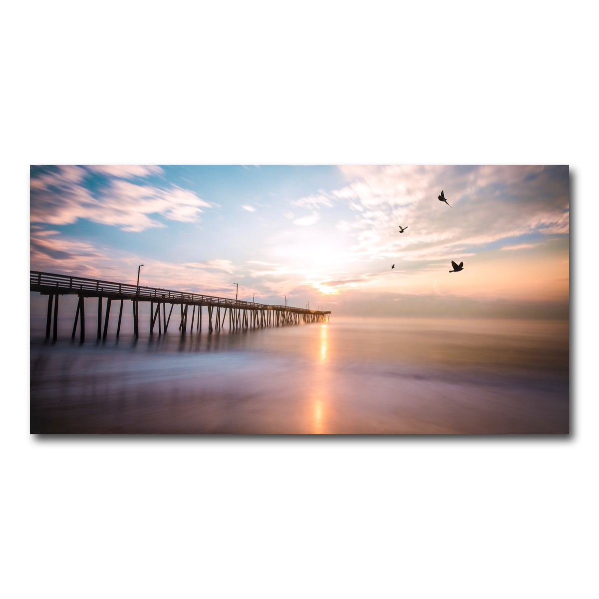 AUTO-MOCKUP WHITE | VA Beach Sunrise | 1 Piece | Gallery Wrap Canvas | group=2x1