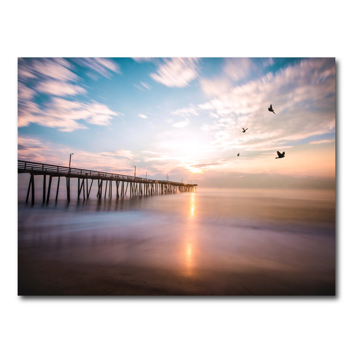 AUTO-MOCKUP WHITE | VA Beach Sunrise | 1 Piece | Gallery Wrap Canvas | group=4x3