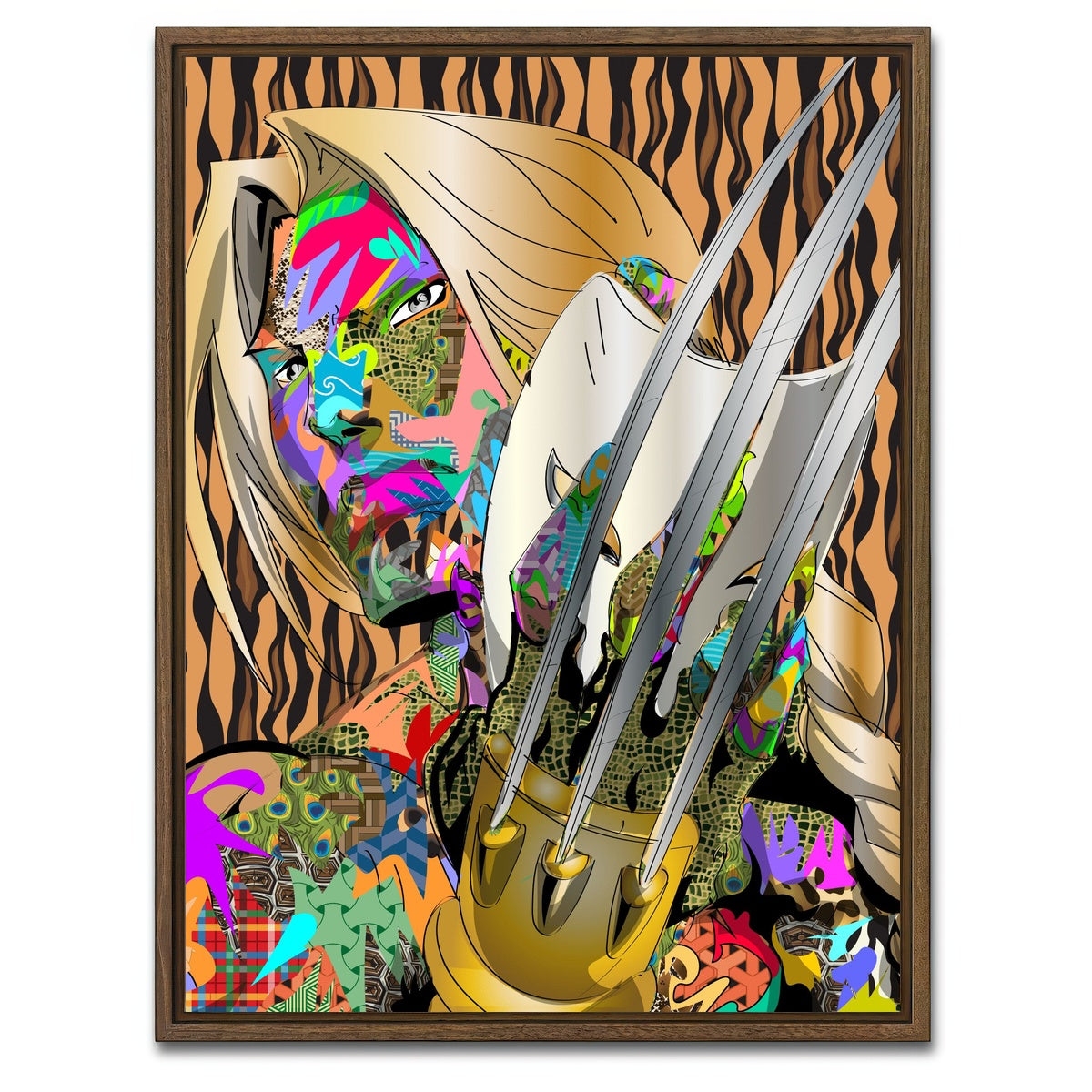 AUTO-MOCKUP WHITE | VEGA | 1 Piece | Walnut Framed Canvas | group=3x4