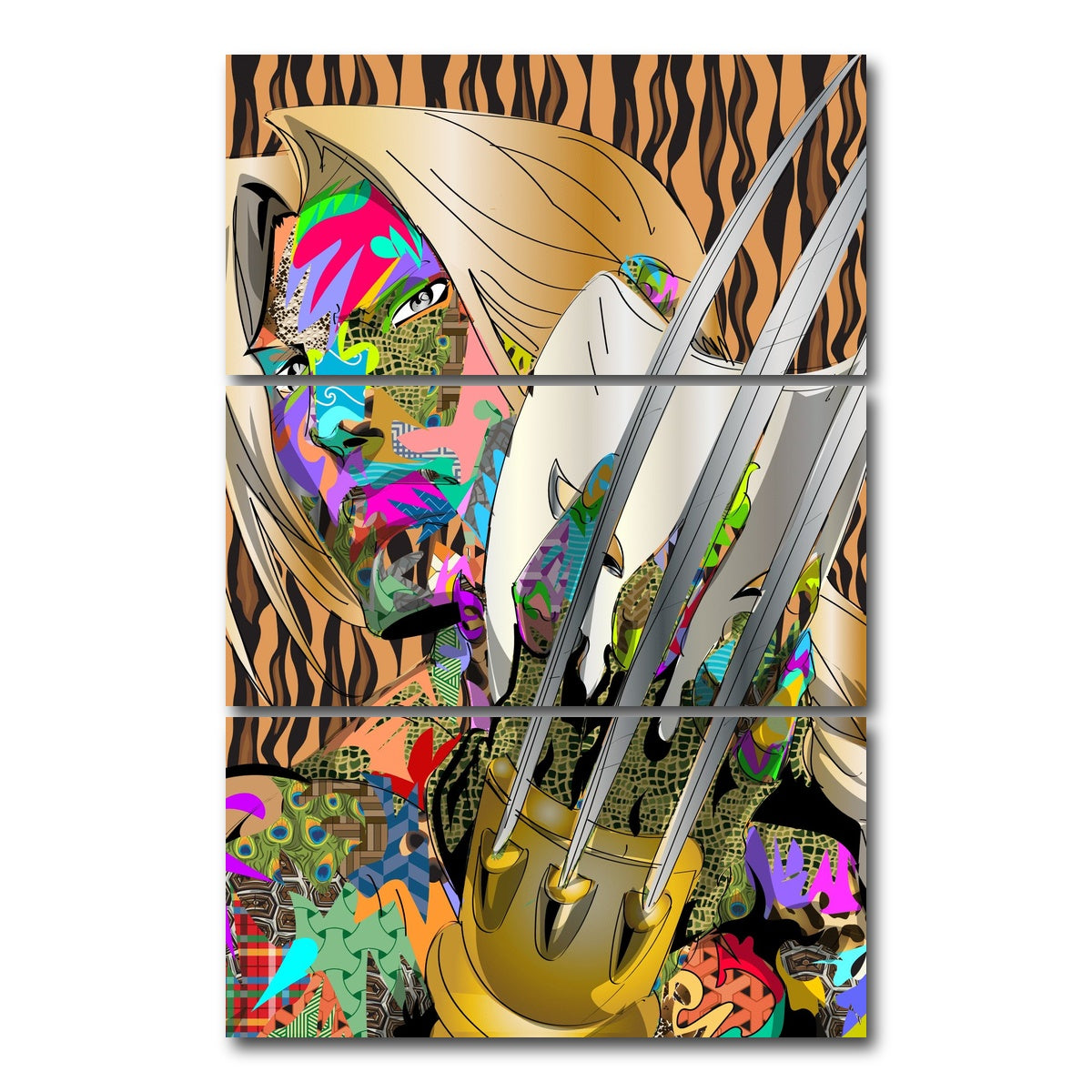 AUTO-MOCKUP WHITE | VEGA | 3 Piece | Gallery Wrap Canvas | group=12x24_stacked