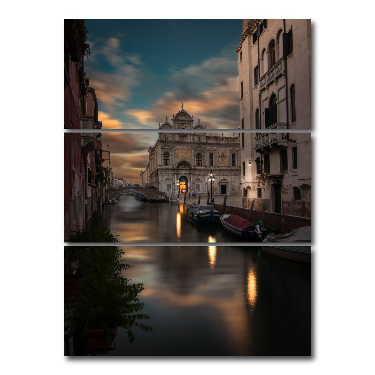 AUTO-MOCKUP WHITE | VENEZIA | 3 Piece | Gallery Wrap Canvas | group=8x18_stacked