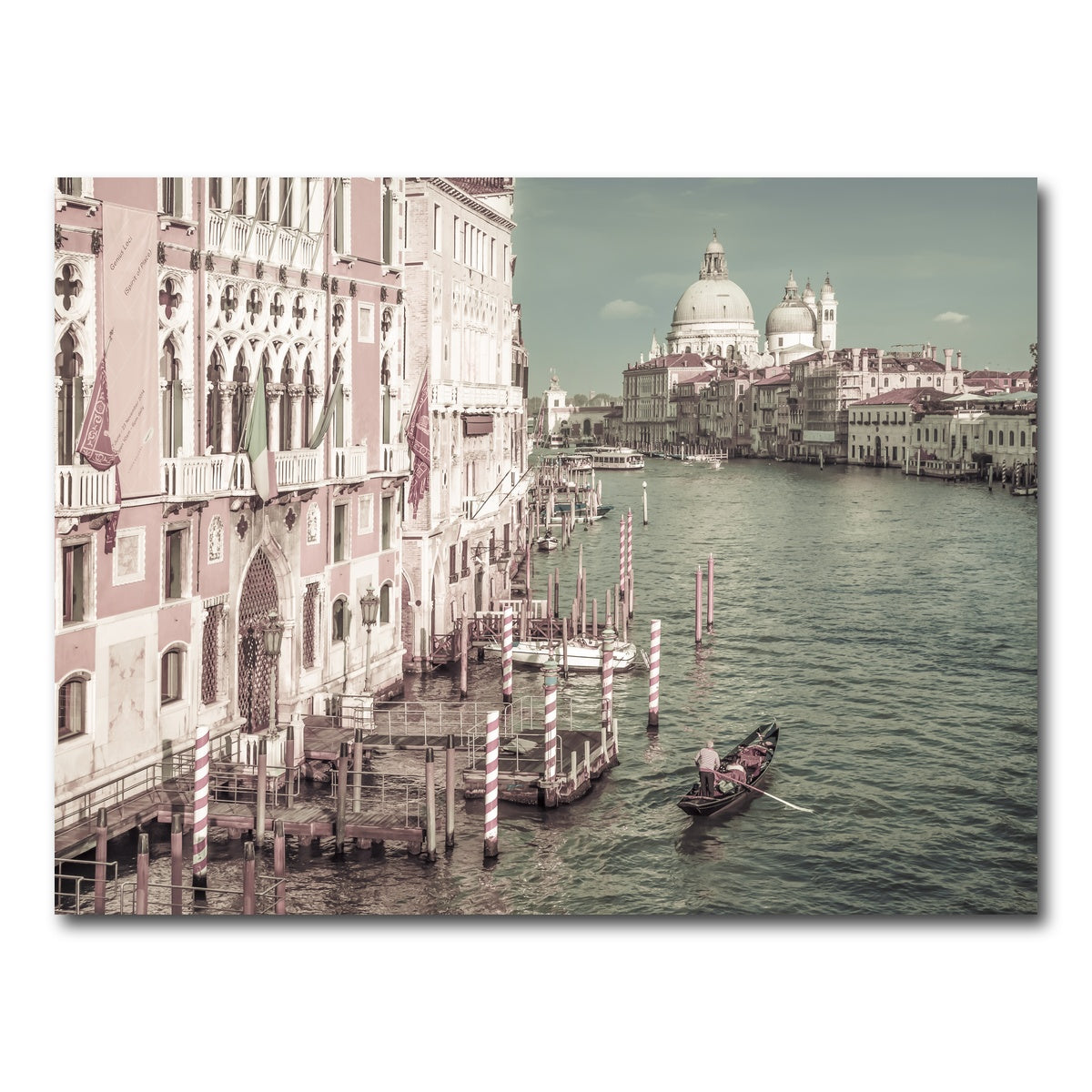 AUTO-MOCKUP WHITE | VENICE Canal Grande & Santa Maria della Salute | 1 Piece | Gallery Wrap Canvas | group=4x3