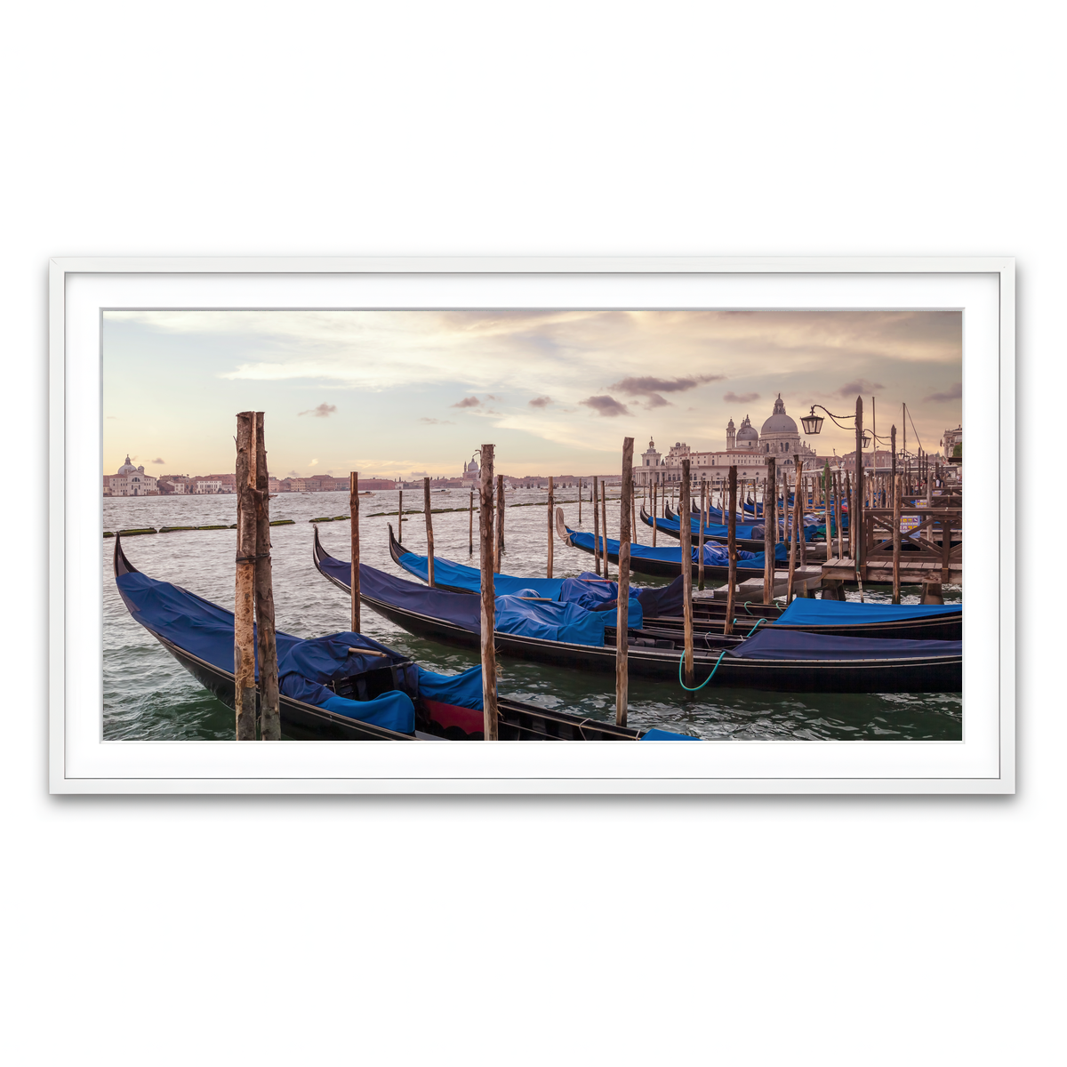 Framed Print 2x1 White