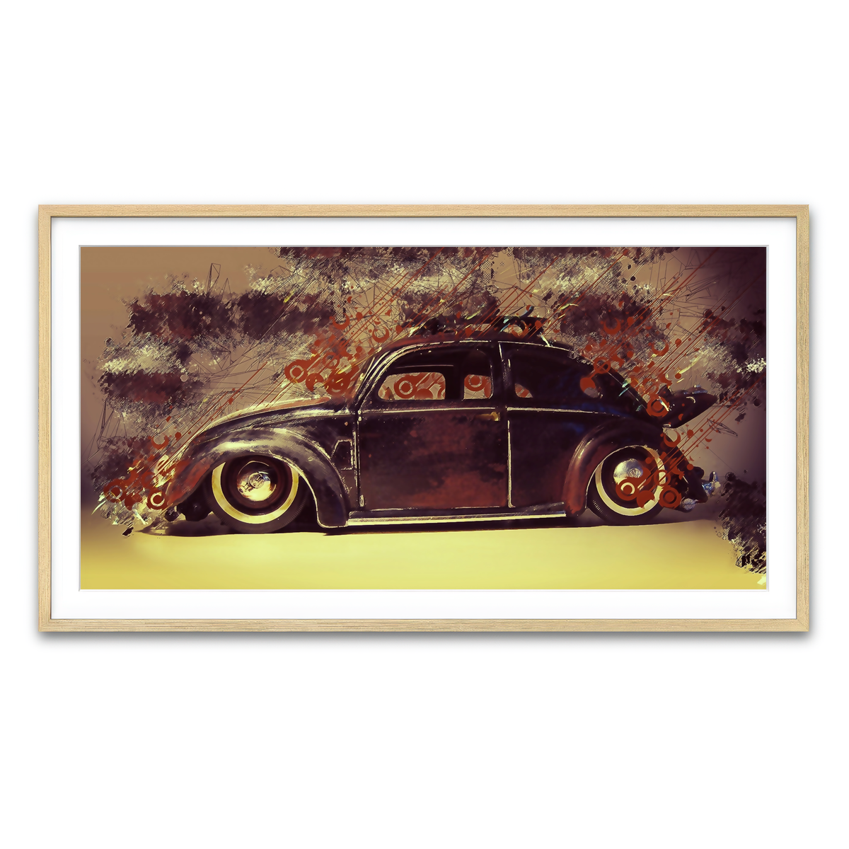 Framed Print 2x1 Natural