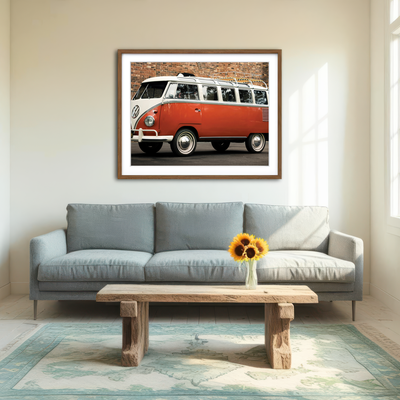 AUTO-MOCKUP ROOM | VW Microbus Wall Art