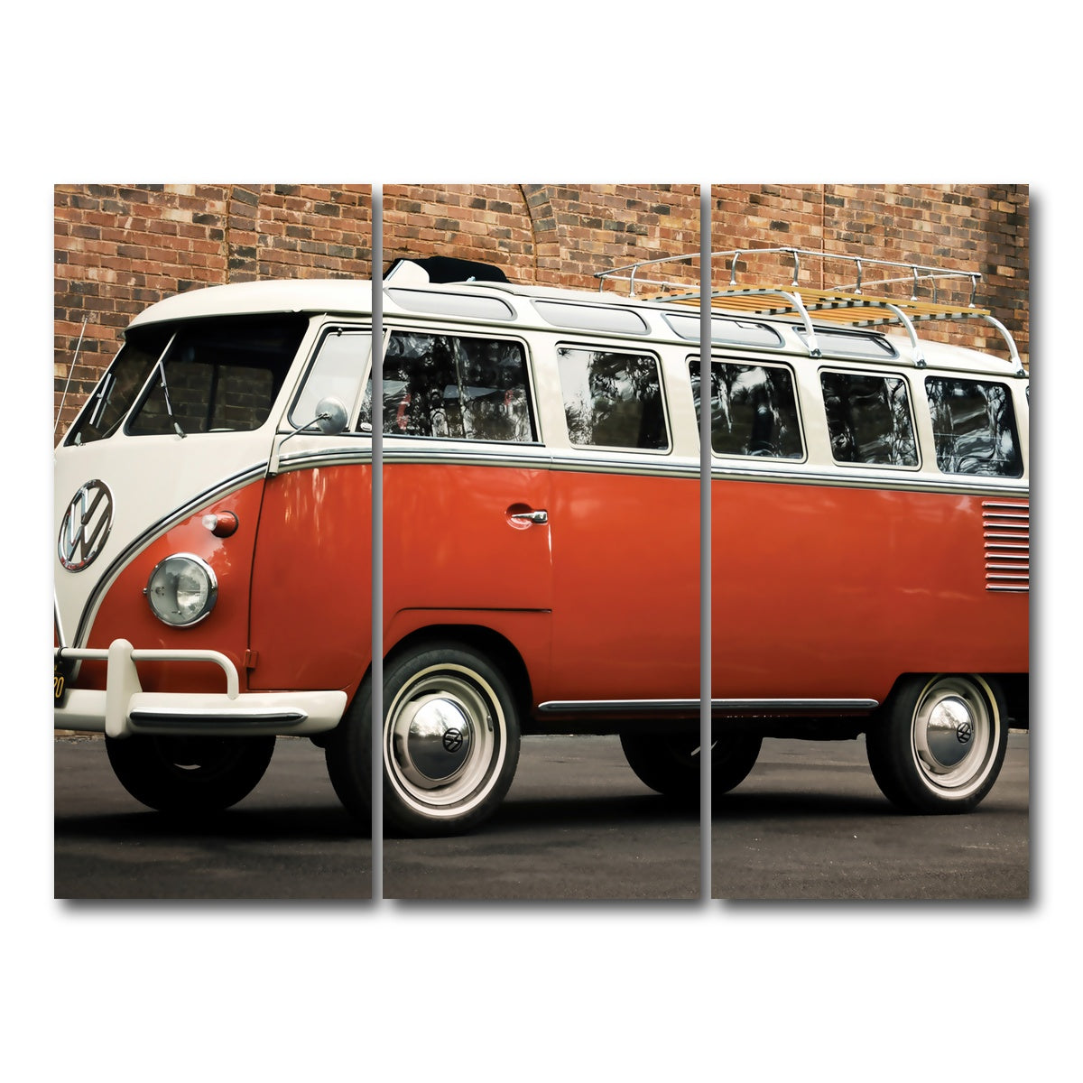 AUTO-MOCKUP WHITE | VW Microbus | 3 Piece | Gallery Wrap Canvas | group=8x18