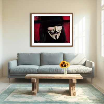 AUTO-MOCKUP ROOM | V Close Up Wall Art