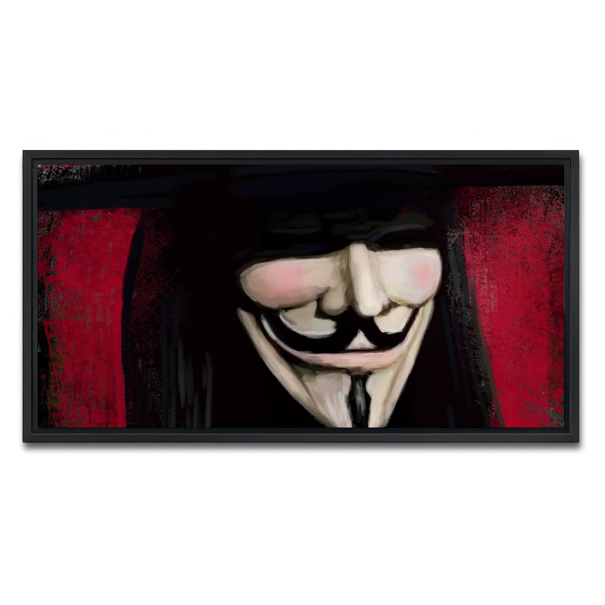 AUTO-MOCKUP WHITE | V Close Up | 1 Piece | Black Framed Canvas | group=2x1