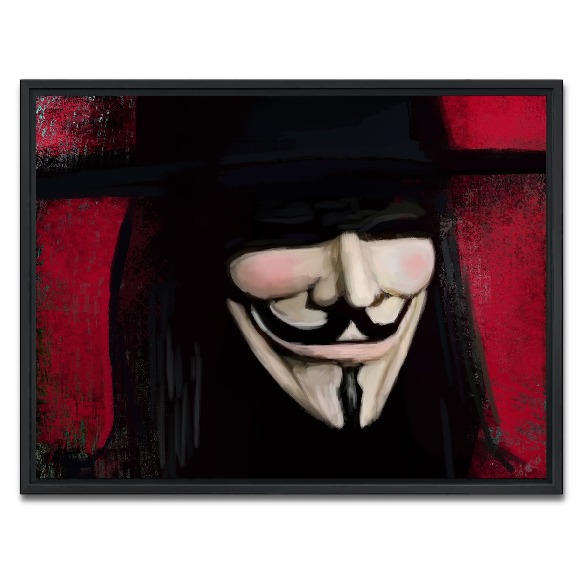 AUTO-MOCKUP WHITE | V Close Up | 1 Piece | Black Framed Canvas | group=4x3