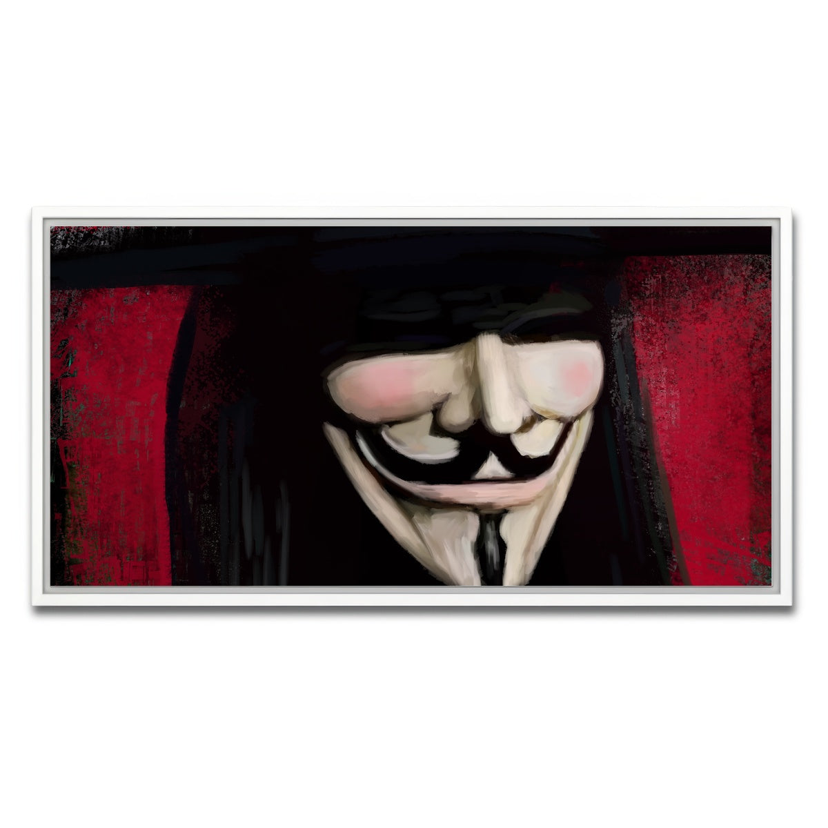 AUTO-MOCKUP WHITE | V Close Up | 1 Piece | White Framed Canvas | group=2x1