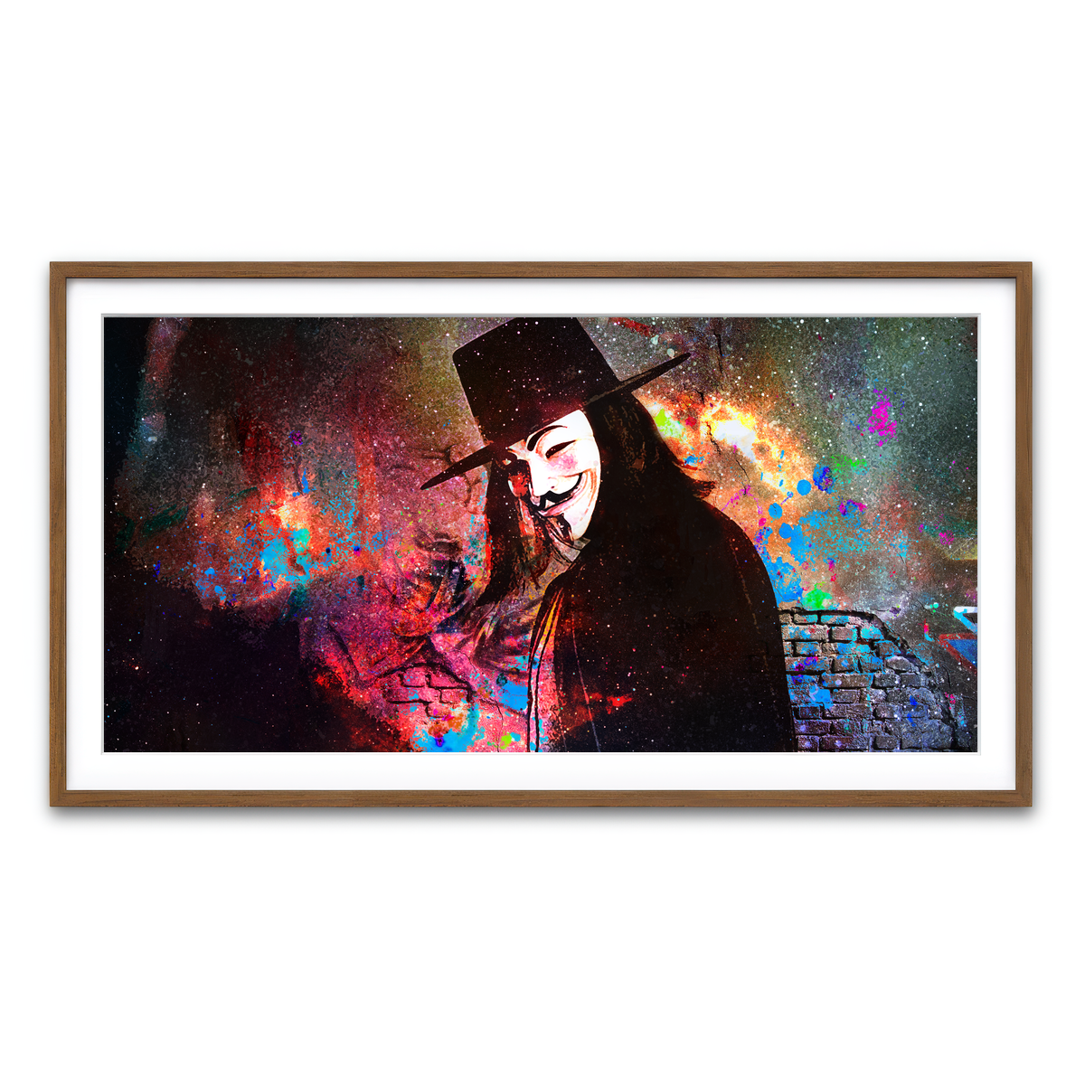 Framed Print 2x1 Walnut