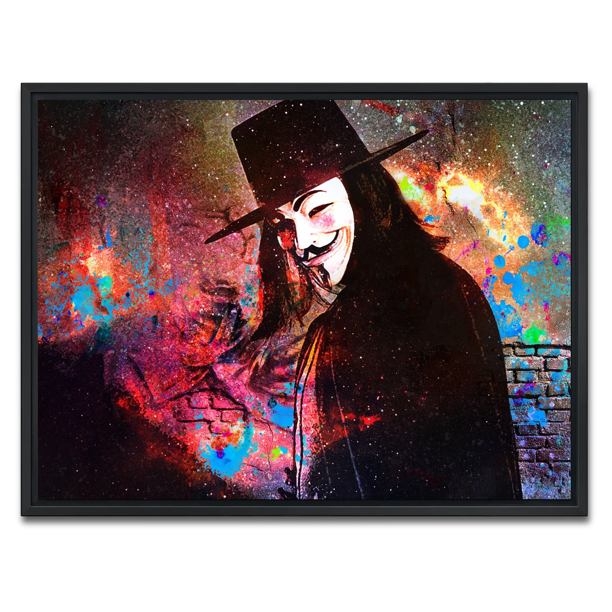 AUTO-MOCKUP WHITE | V For Vendetta | 1 Piece | Black Framed Canvas | group=4x3