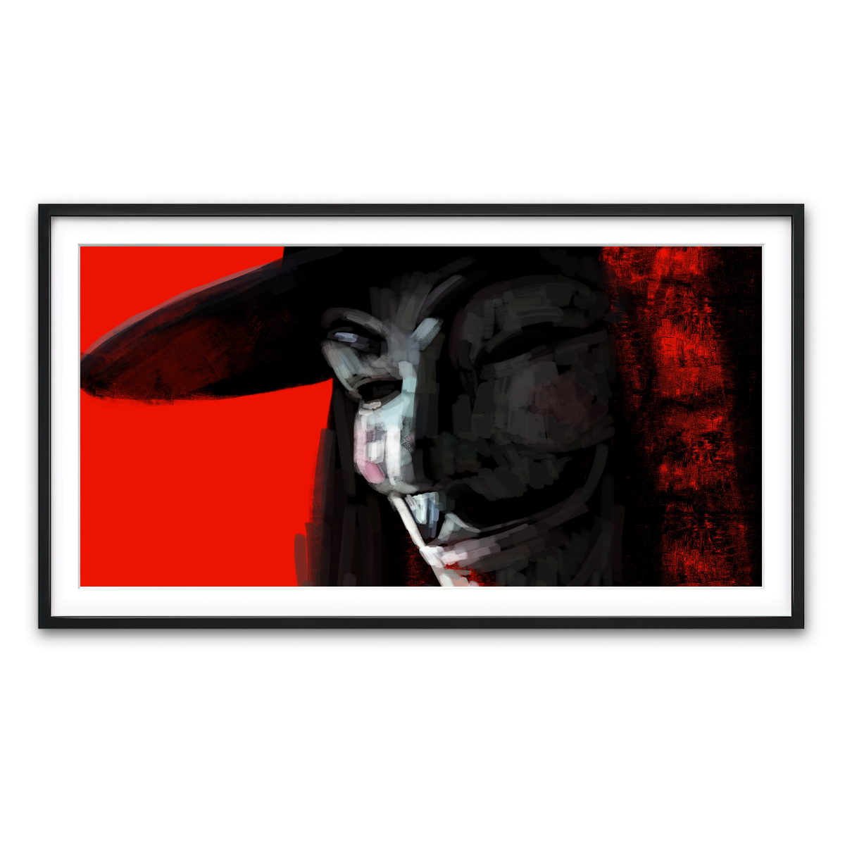 Framed Print 2x1 Black