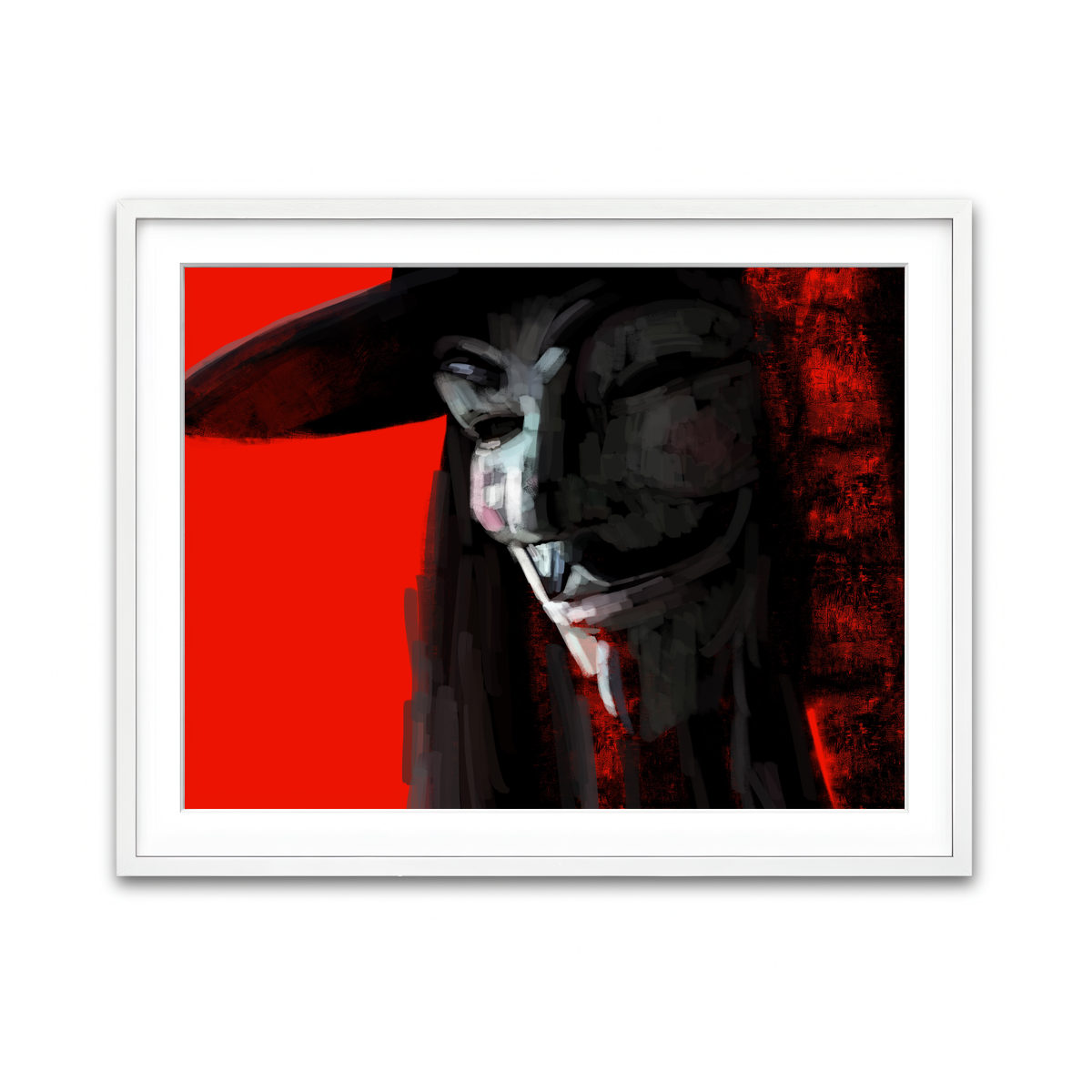 Framed Print 4x3 White