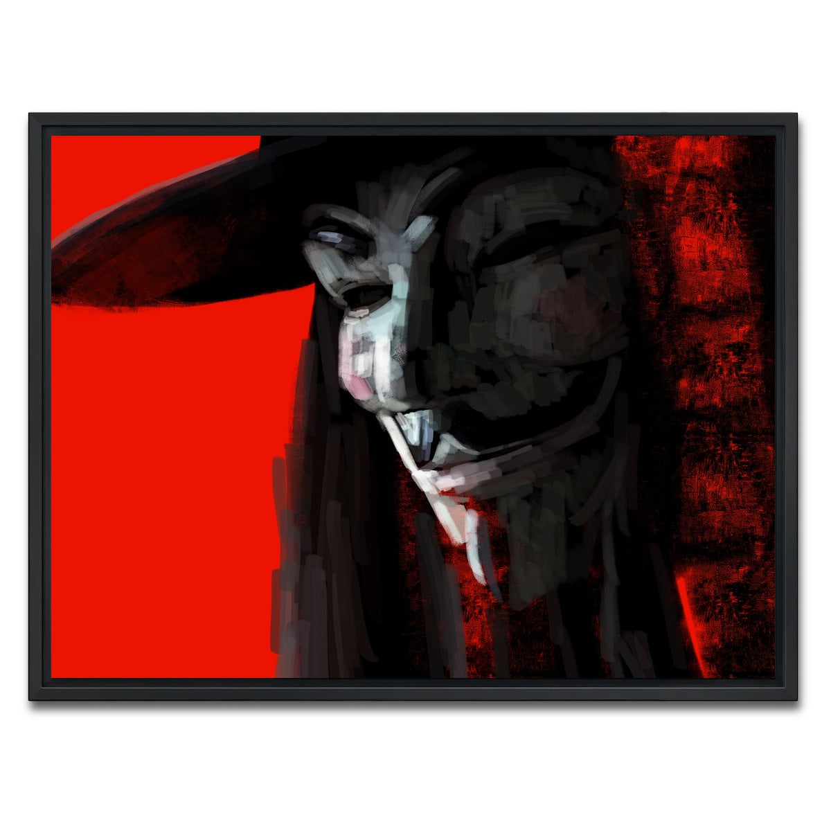 AUTO-MOCKUP WHITE | V In Abstract | 1 Piece | Black Framed Canvas | group=4x3