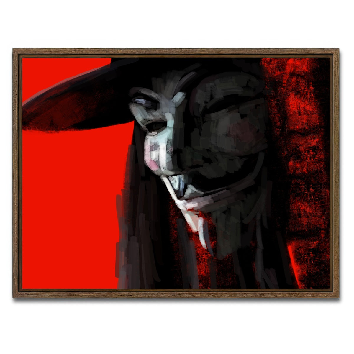 AUTO-MOCKUP WHITE | V In Abstract | 1 Piece | Walnut Framed Canvas | group=4x3