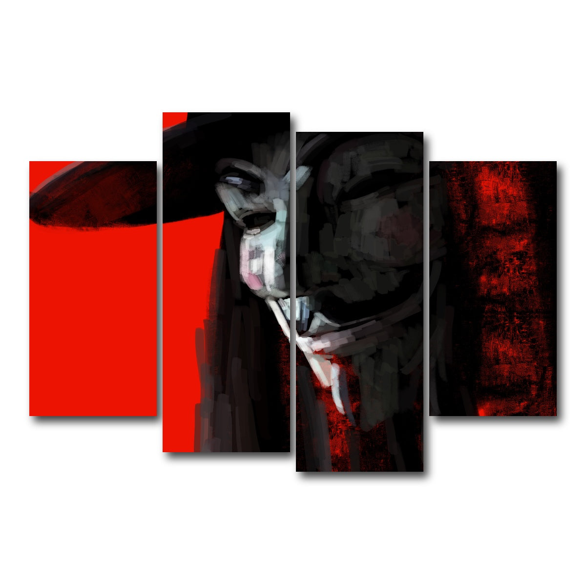 AUTO-MOCKUP WHITE | V In Abstract | 4 Piece | Gallery Wrap Canvas | group=4_short