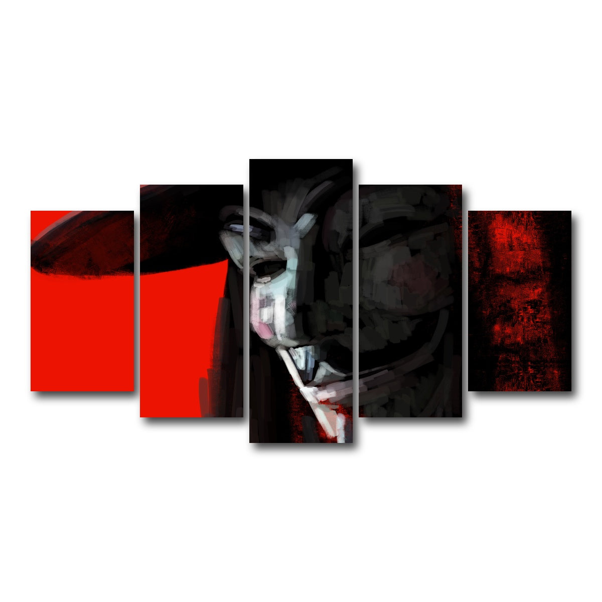 AUTO-MOCKUP WHITE | V In Abstract | 5 Piece | Gallery Wrap Canvas | group=5_normal