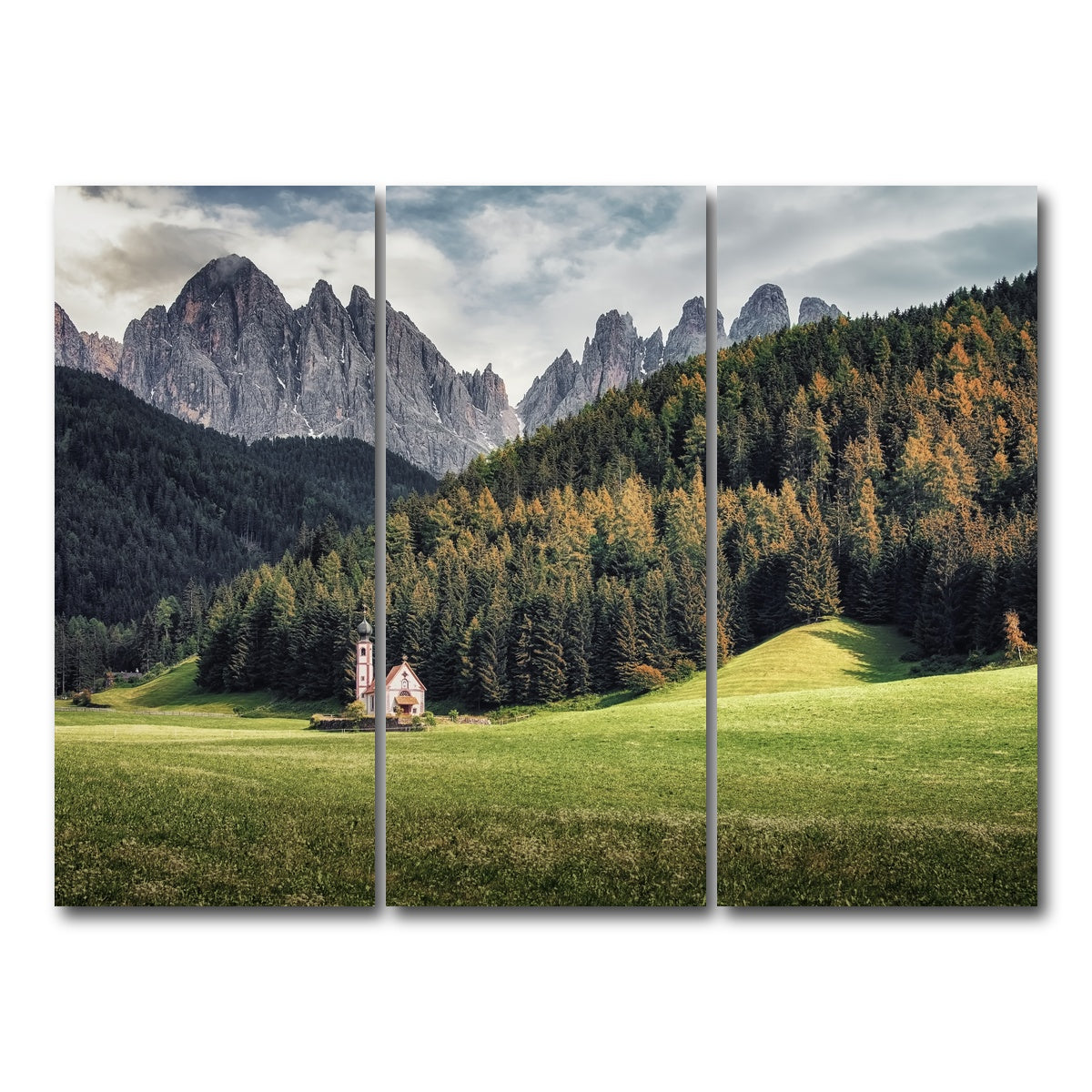 AUTO-MOCKUP WHITE | Val Di Funes | 3 Piece | Gallery Wrap Canvas | group=8x18