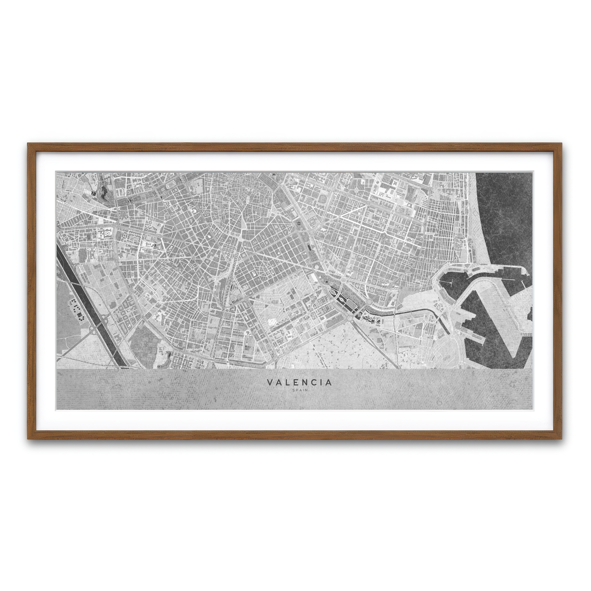 Framed Print 2x1 Walnut