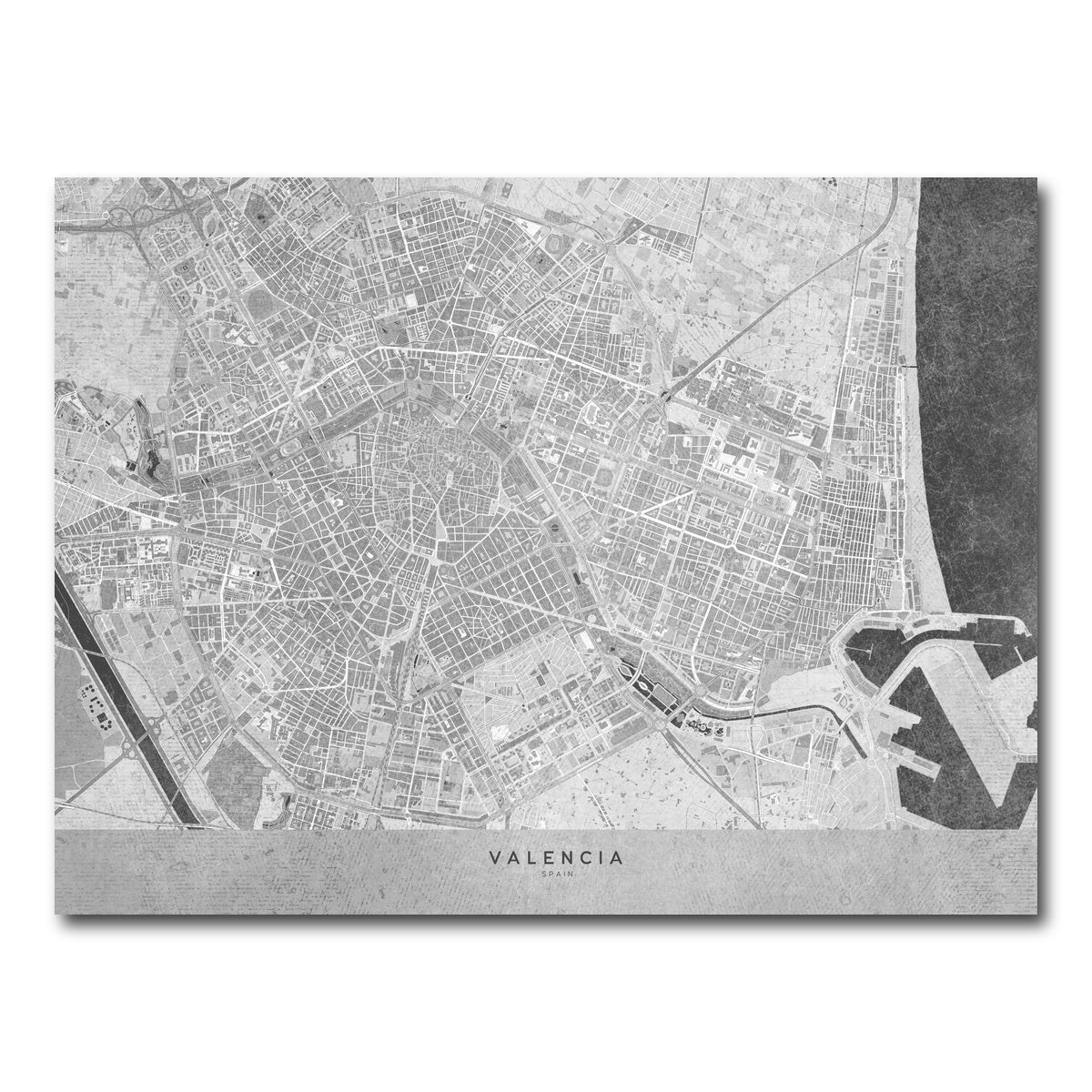 AUTO-MOCKUP WHITE | Valencia Map 2 | 1 Piece | Gallery Wrap Canvas | group=4x3