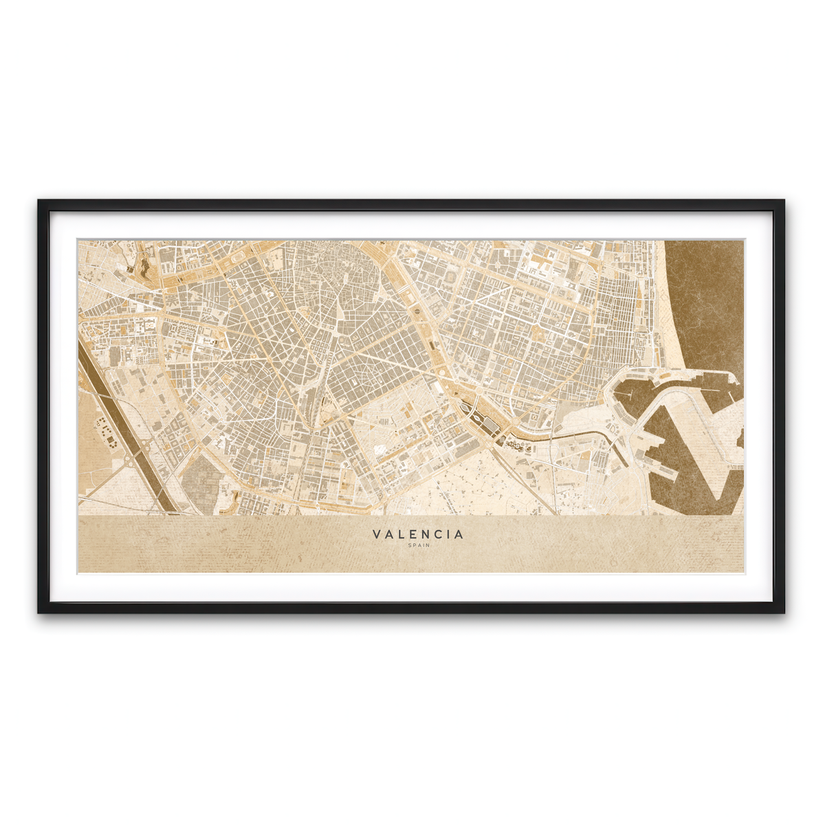 Framed Print 2x1 Black